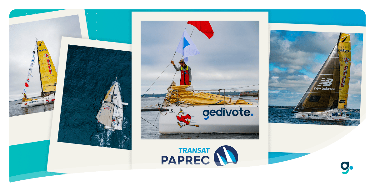 Gedivote sponsor d'un équipe de la Transat Paprec